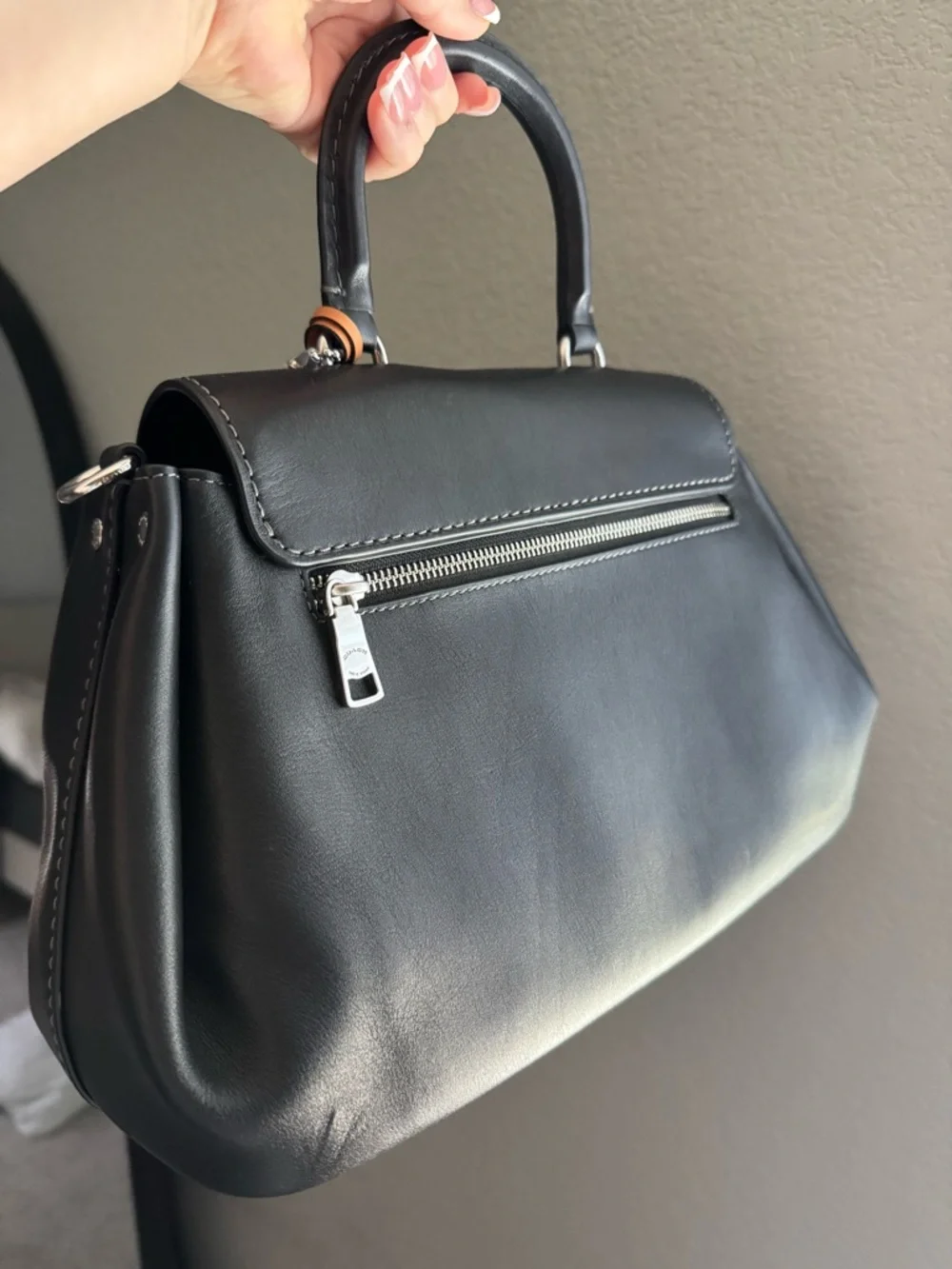 COACH Slouchy Rogue 🖤💀 black/silver overseas exclusive. - Picture 4 of 10